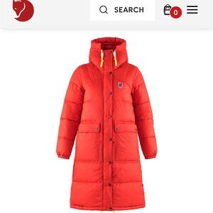 ISO Fjallraven Expedition down parka